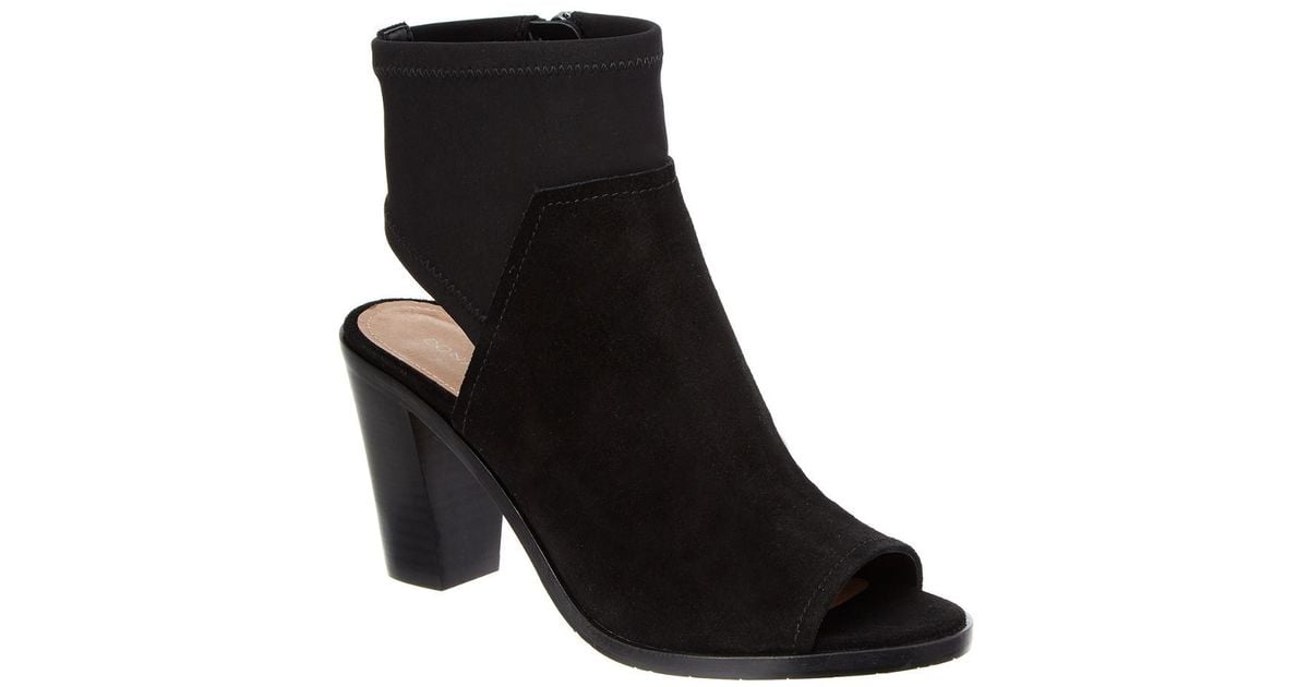 donald pliner suede lug side zip comfort booties