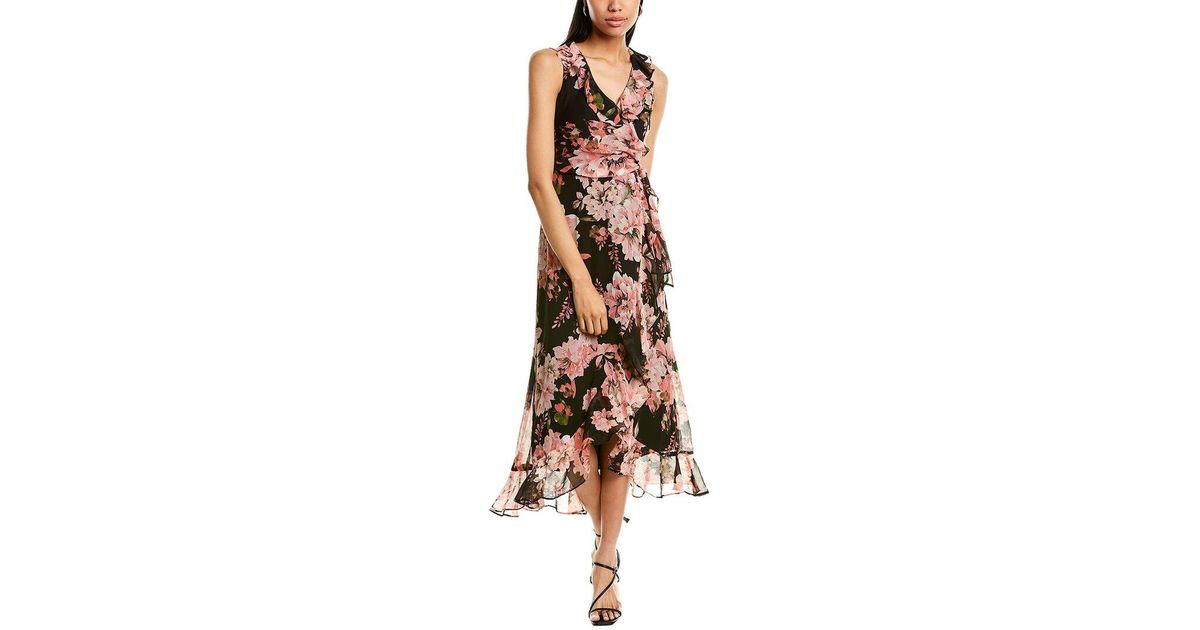 London Times Synthetic Side Tie Maxi 