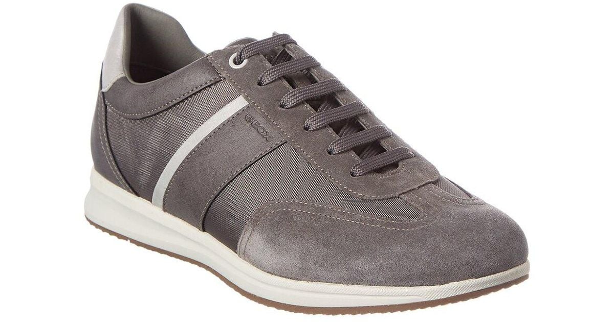 Geox U Avery Suede Sneaker in Grey (Gray) for Men | Lyst