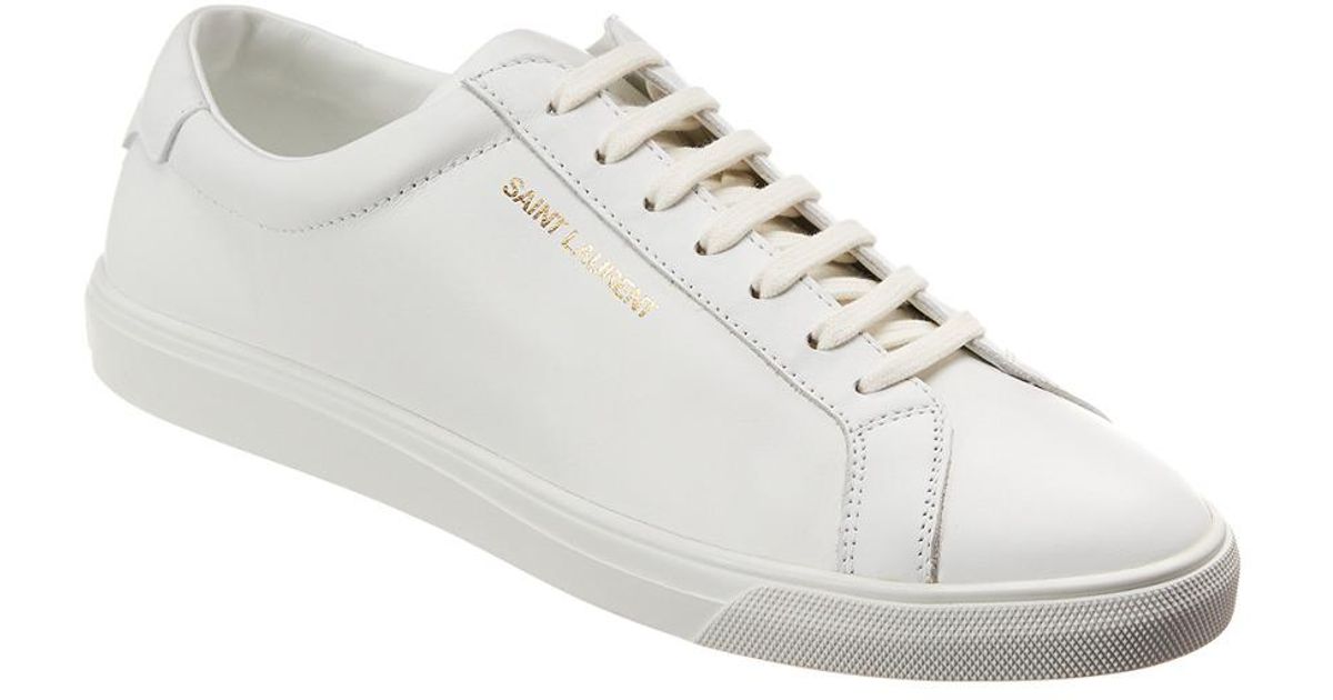 Saint Laurent Andy Sneakers In Leather 