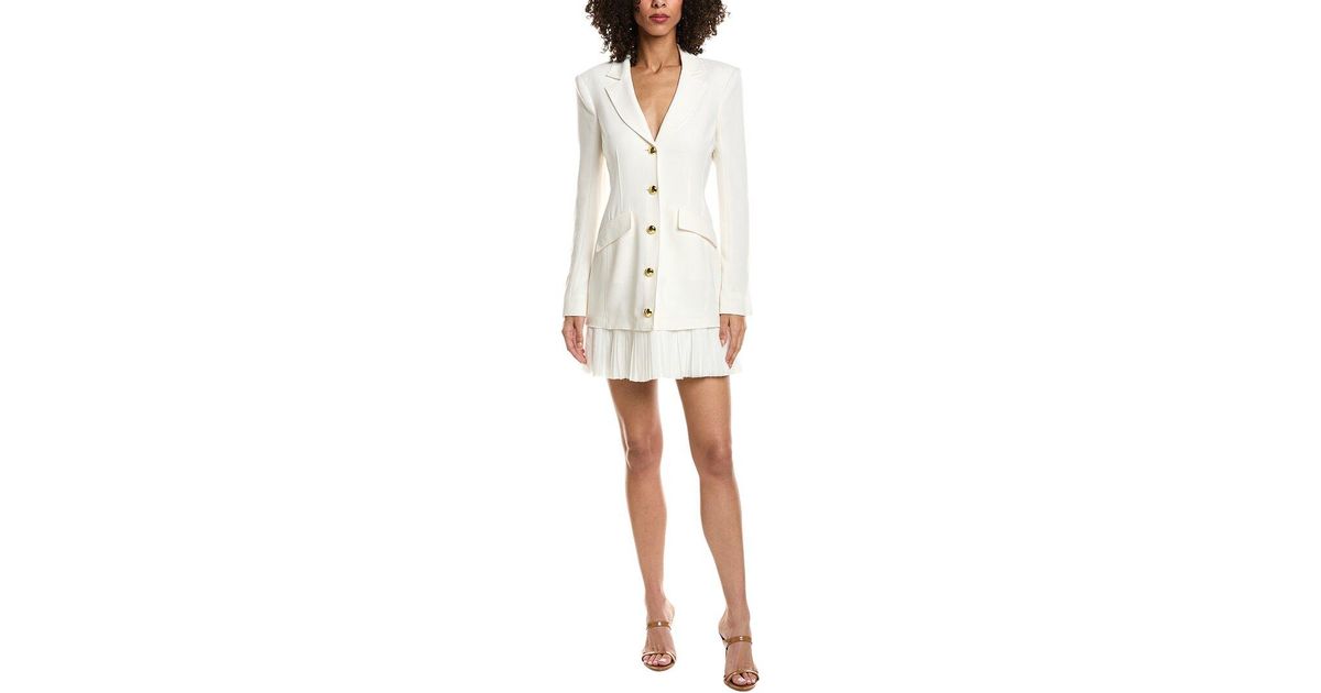 Cinq  Sept Regan Blazer Dress in White | Lyst UK