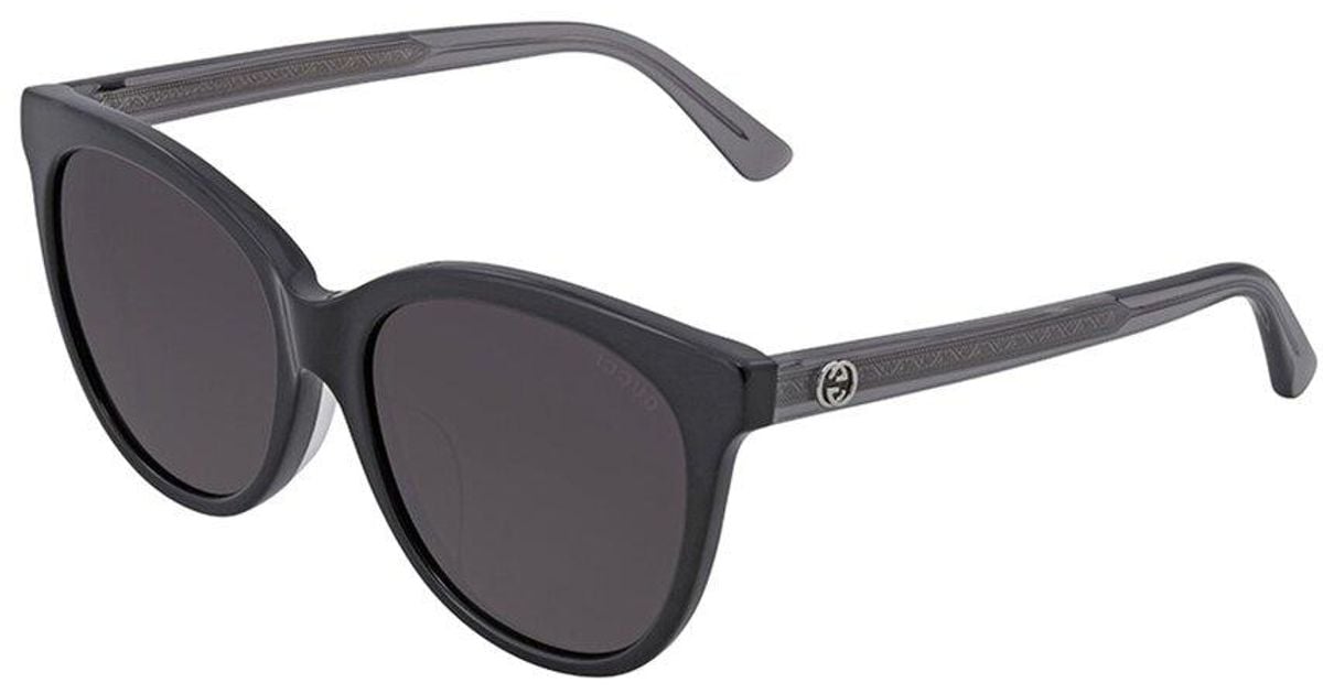 Gucci Smoke 56mm Cat Eye Sunglasses Lyst