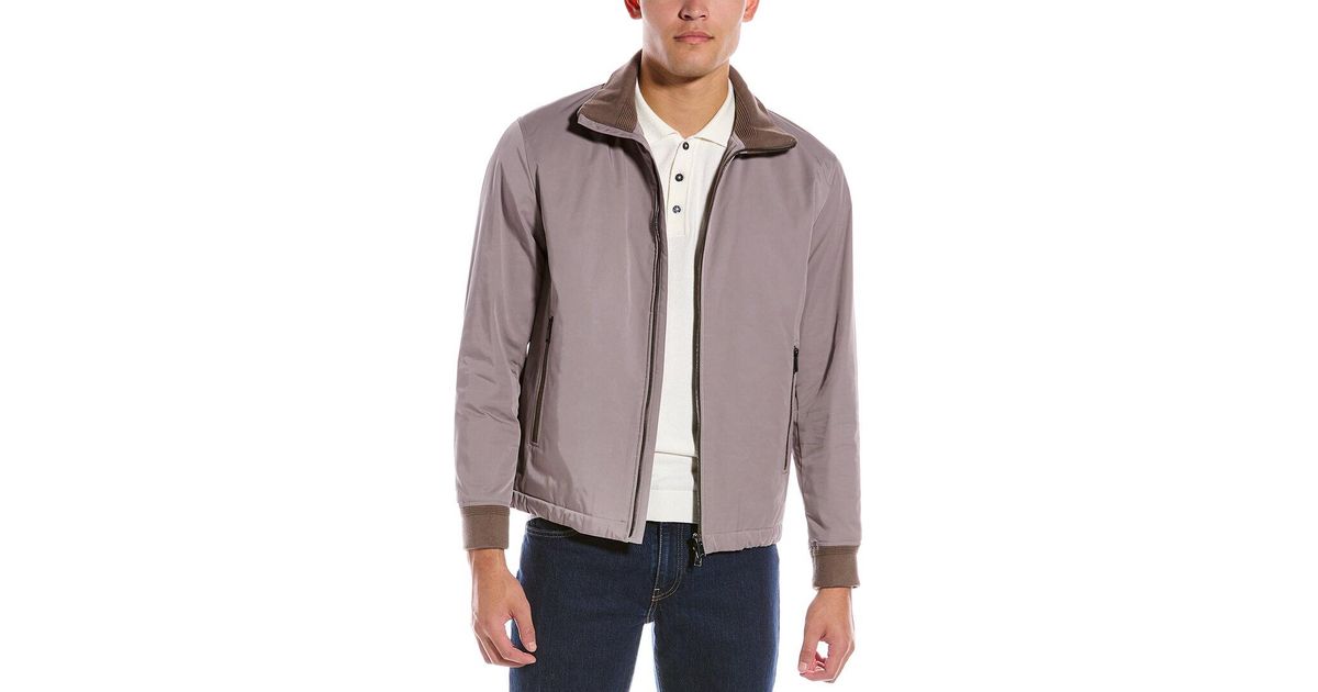 Theory City Bomber Jacket in Brown for Men | Lyst