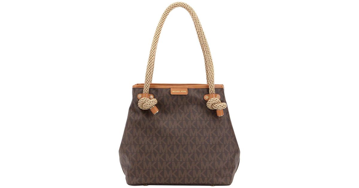 Michael Kors Brown Maritime Medium Beach Tote Lyst