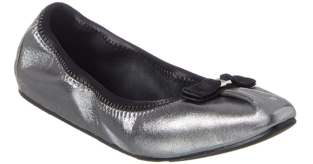Ferragamo foldaway ballet flat deals