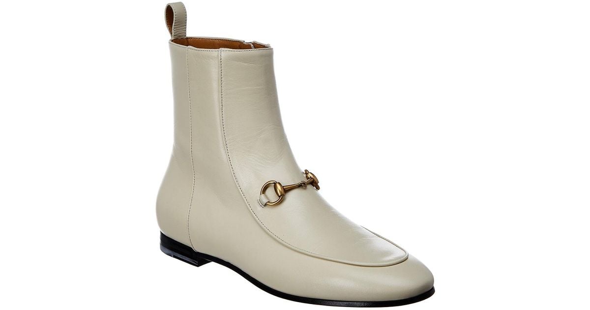 gucci jordaan leather ankle boot