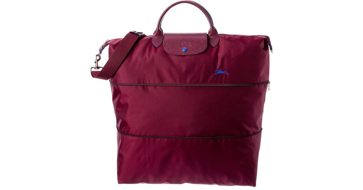 Longchamp Le Pliage Expandable Nylon Travel Bag in Purple Lyst UK