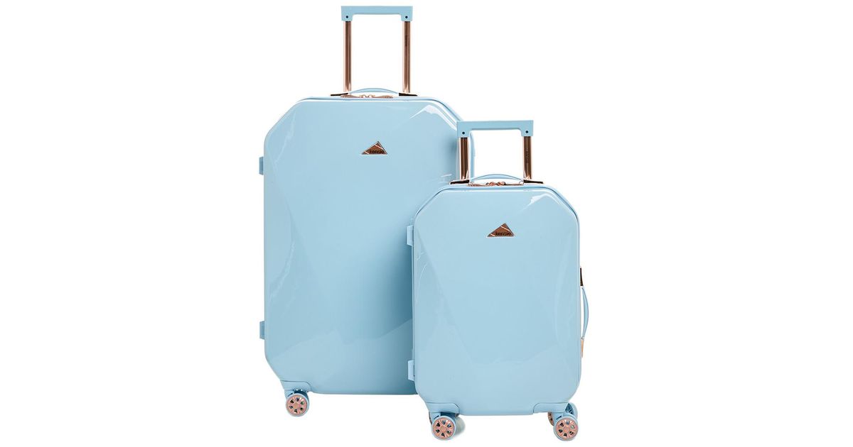 blue luggage set