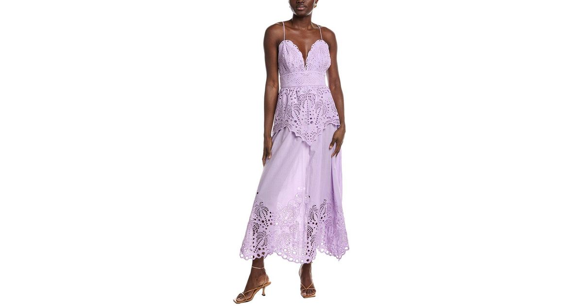 FARM Rio Lilac Palm Tree Linen-Blend Maxi Dress in Purple | Lyst FARM Rio Lilac Palm Tree Linen-Blend Maxi Dress in Purple | Lyst