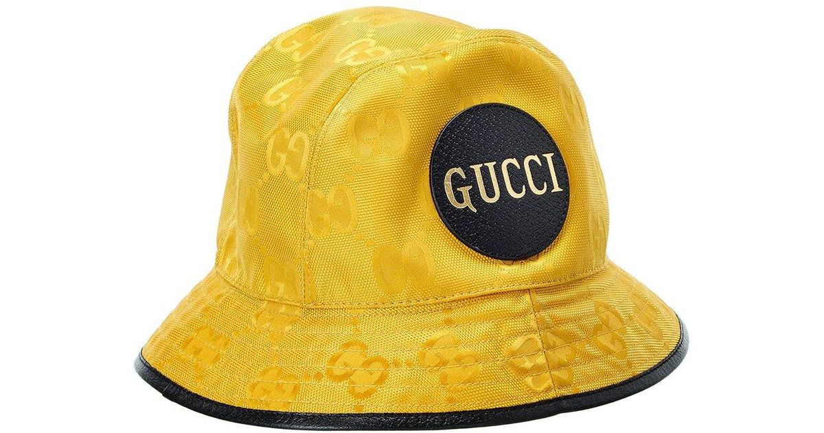 Gucci Off The Grid Bucket Hat in Yellow for Men Lyst UK