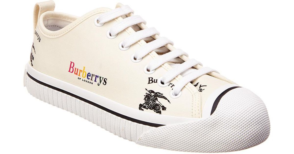 burberry canvas sneakers
