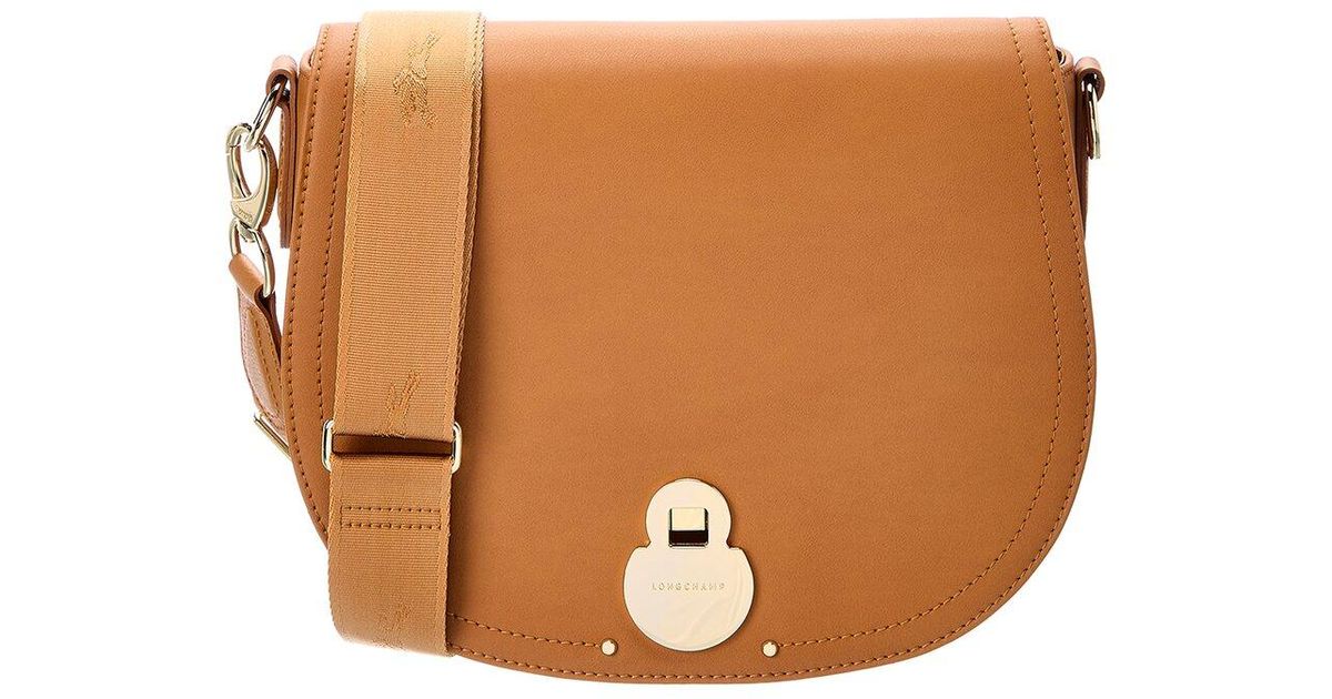 Longchamp Cavalcade Medium Leather Crossbody in Brown Lyst