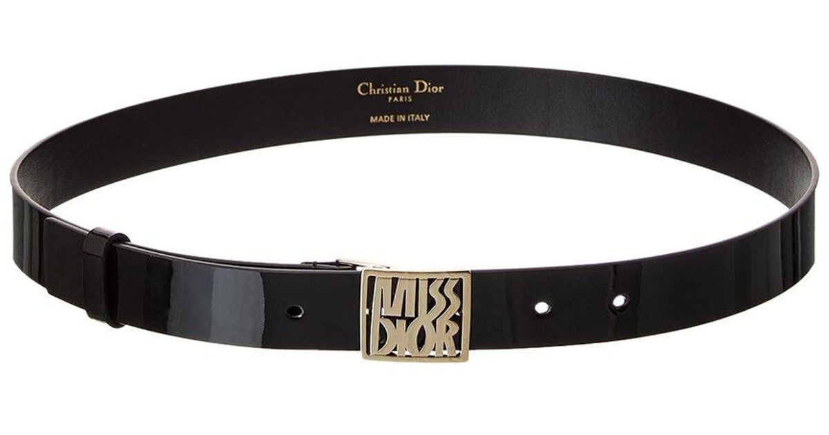 Dior Miss Leather Belt in Black | Lyst