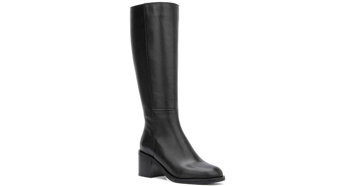 Aquatalia Baia Weatherproof Leather Boot in Black Lyst