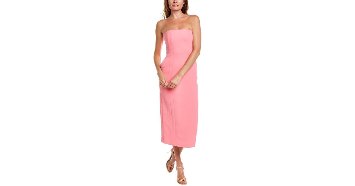 A.L.C. Elizabeth Midi Dress in Pink | Lyst
