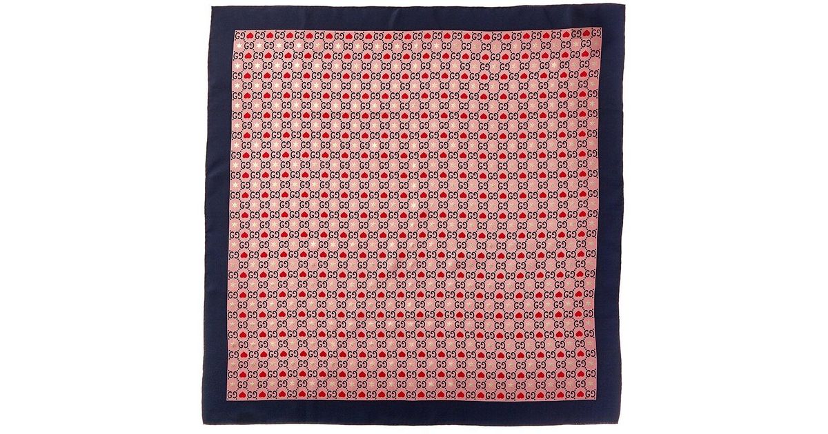 Gucci Silk Scarf in Red Lyst UK