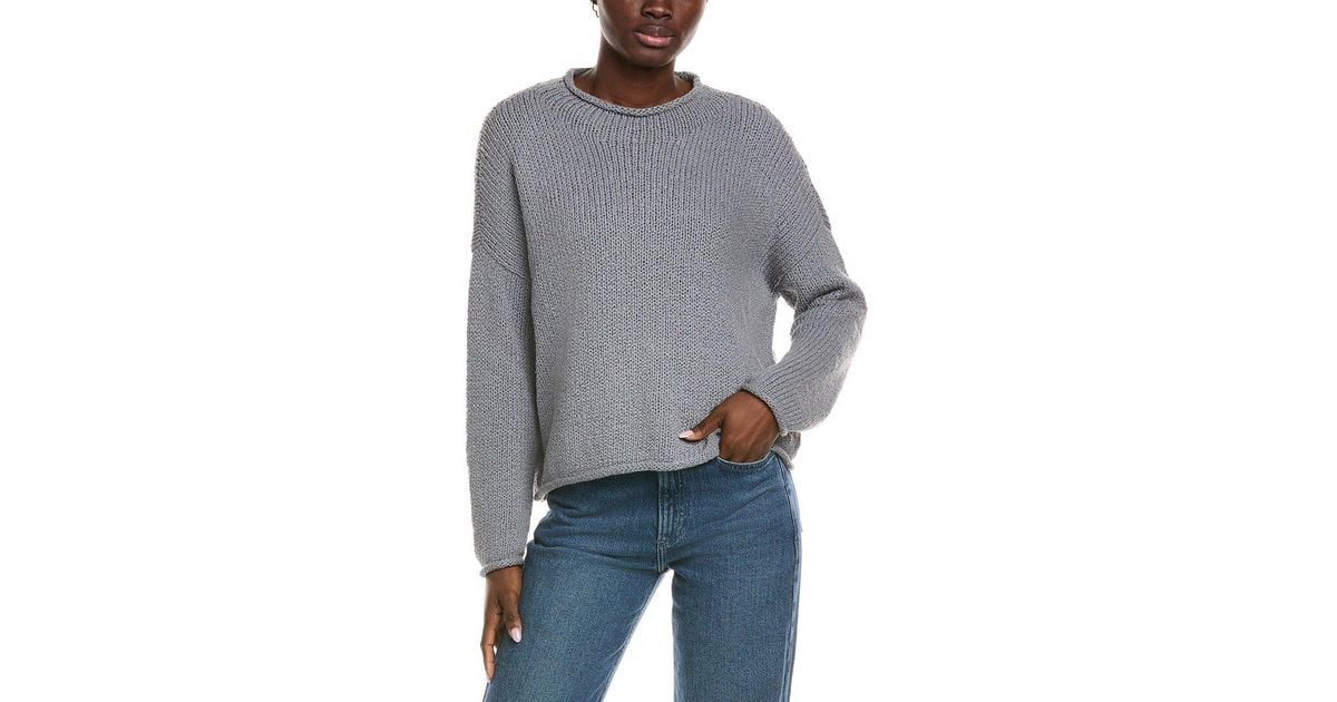 Sweater Cardigan Designer By Eileen Fisher In Grey & White, Size:3X main image 0