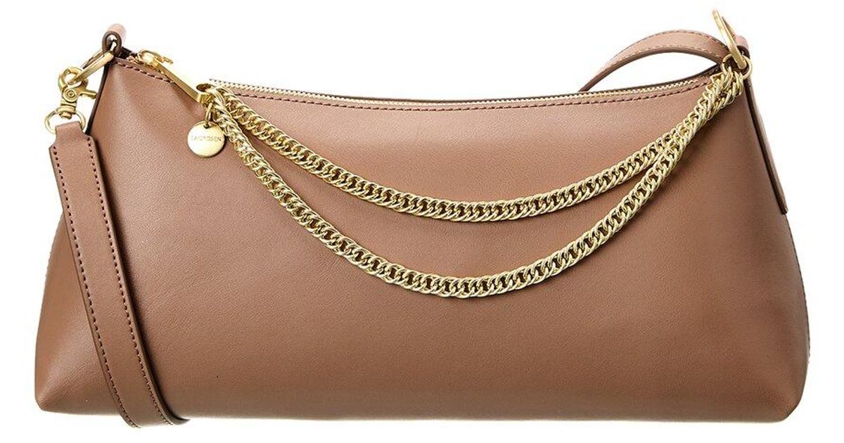 Zac Posen Leather Shoulder Bag in Brown Lyst