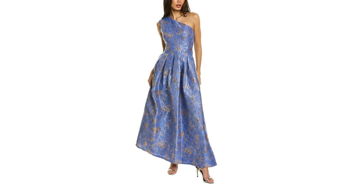 Kay Unger Cara Gown in Blue | Lyst UK