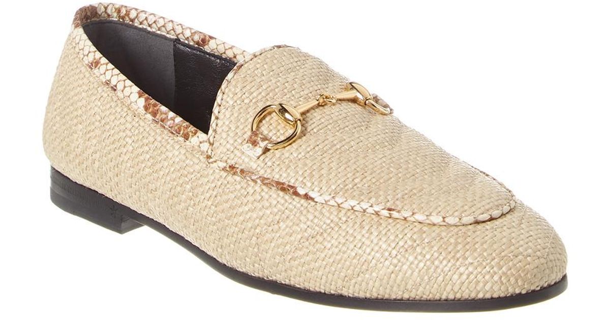 gucci snakeskin loafers