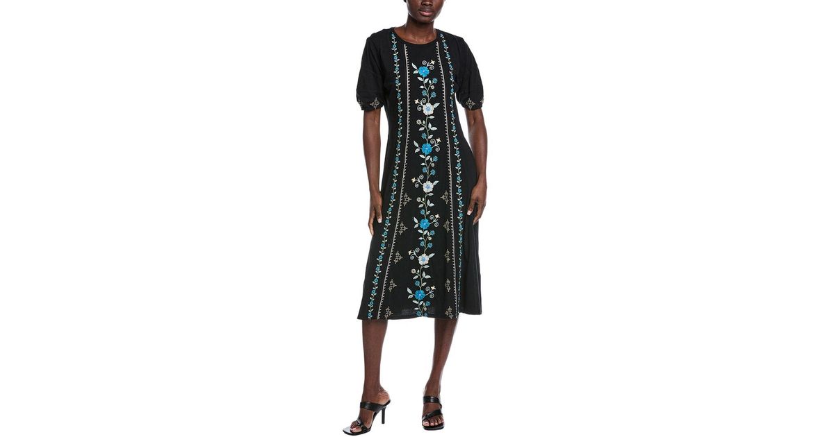 white and blue dresses for womens Women's Pattern Maxi Dress-Always Amalfi THE BLACK PAGE UK Size:10 Category_Dresses/Shop by Style/Midi Dresses
