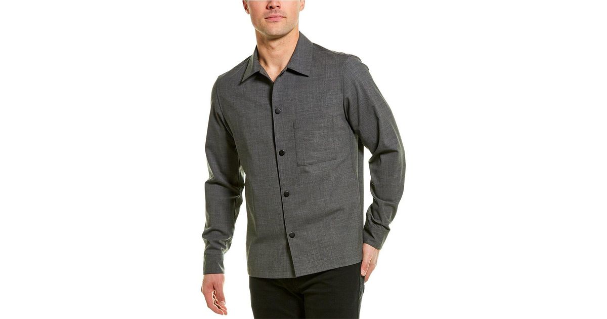 theory rye overshirt