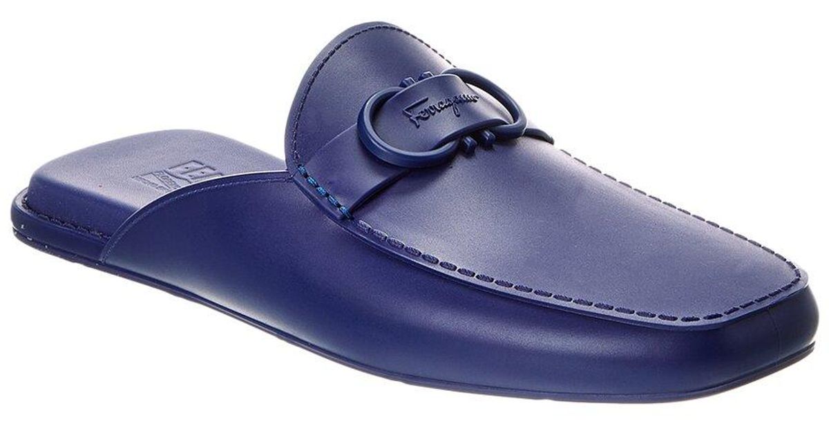 Ferragamo Jelly Mule in Blue for Men | Lyst UK