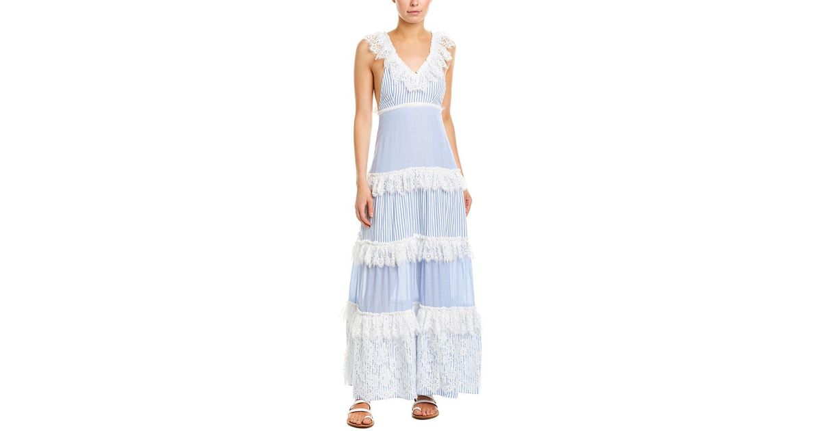blue melina lace maxi