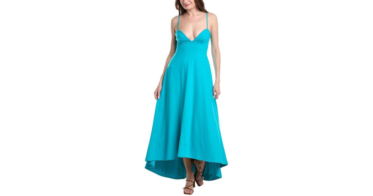 Monaco String Susana Monaco Sweetheart String High-Low Maxi Dress in Blue | Lyst