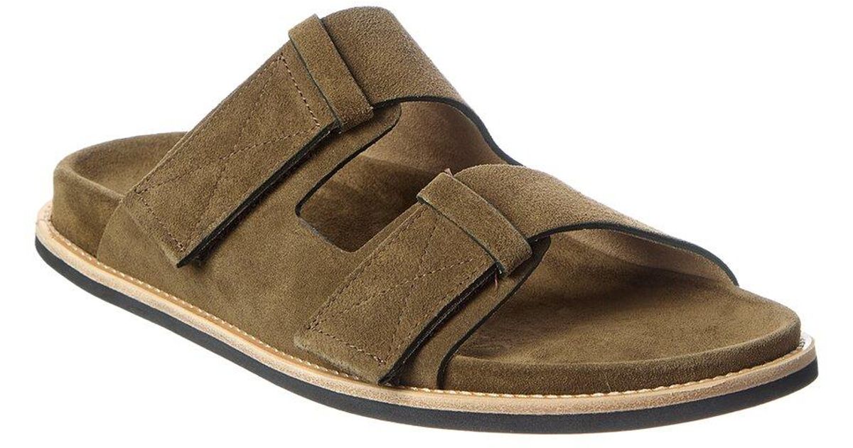 Todd Snyder Dark Brown Woven Leather Cross-Strap Slide Sandals.  Sz12.  Bag1 Brown Todd Snyder Sandals and Slides for Men | Lyst main image 2