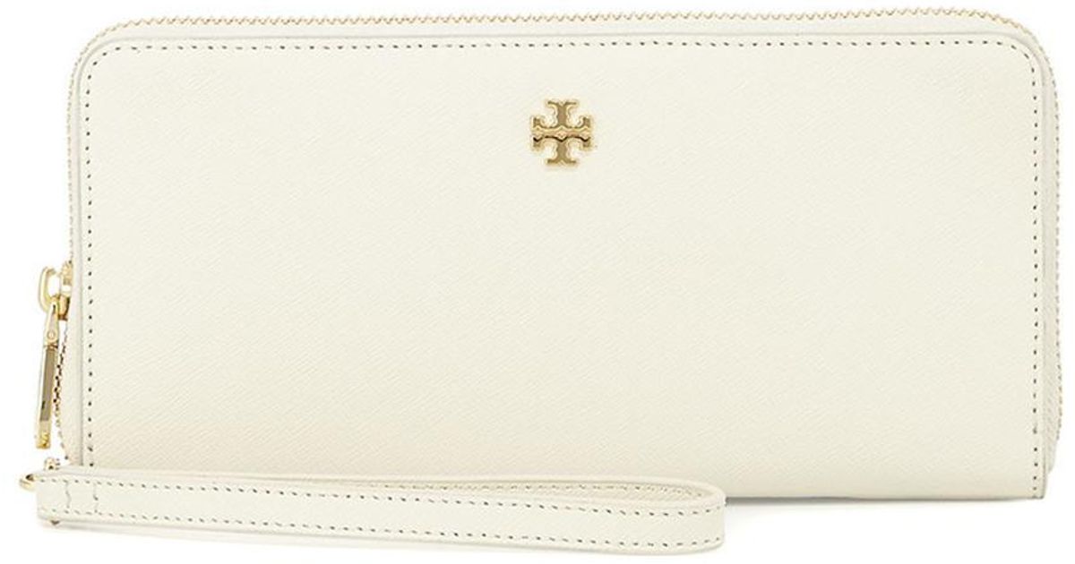 Tory Burch Emerson Zip Passport Leather Continental Wallet Lyst