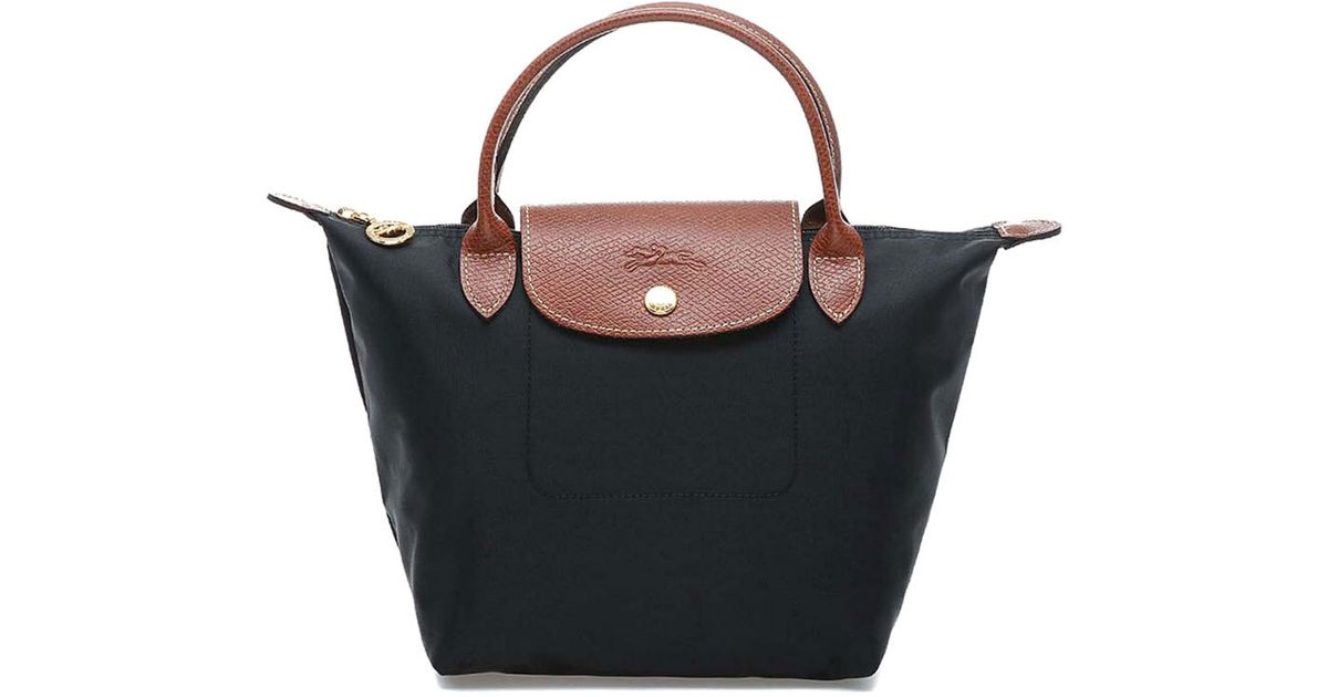 Longchamp Le Pliage Small Nylon Short Handle Tote Lyst