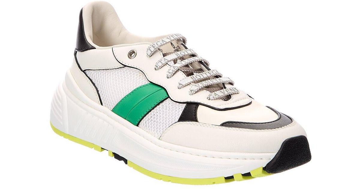Bottega Veneta Speedster Leather & Mesh Sneaker in White for Men | Lyst ...