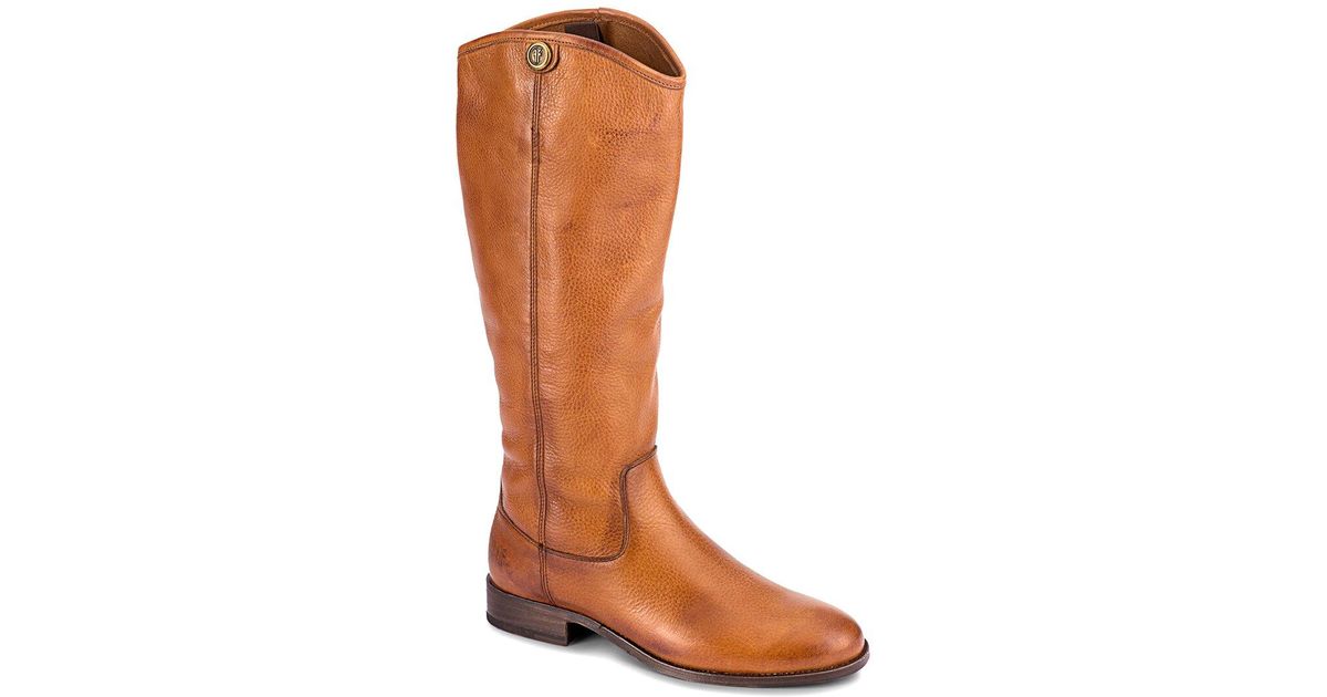 Frye Melissa Leather Boot in Brown Lyst