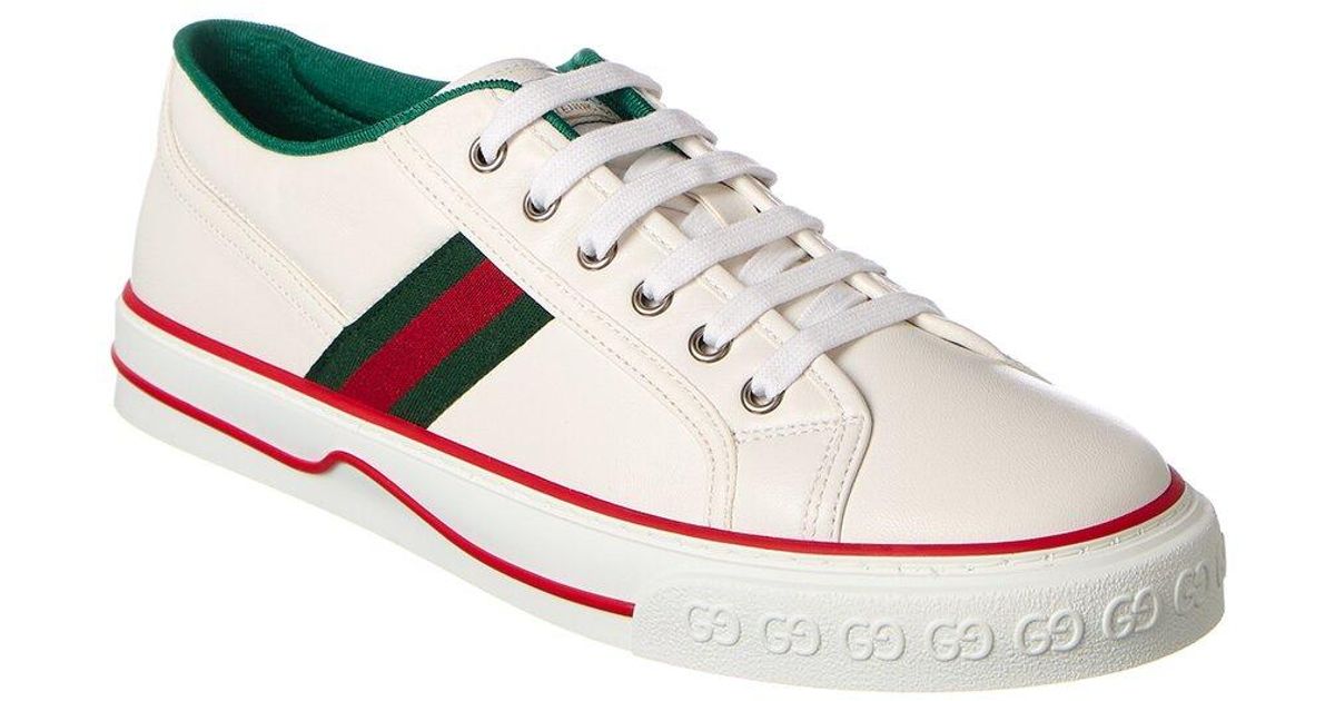 Gucci Tennis 1977 Leather Sneaker in White for Men Lyst