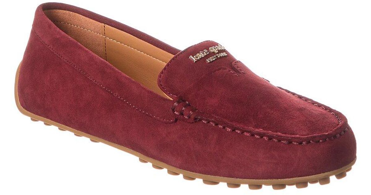 Kate Spade Deck Suede Loafer in Red Lyst