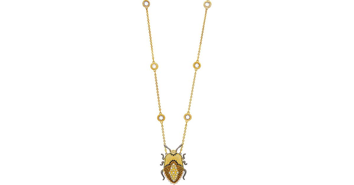 Swarovski beetle necklace shop