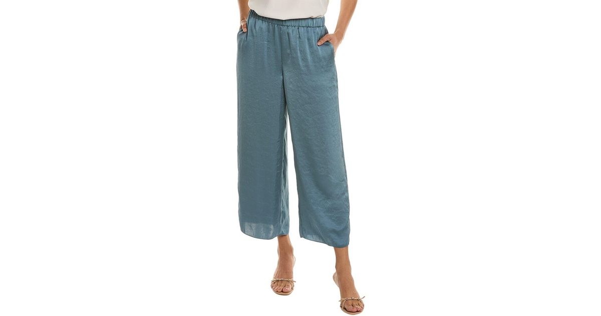 Theory Easy Wide Leg Pant in Blue | Lyst