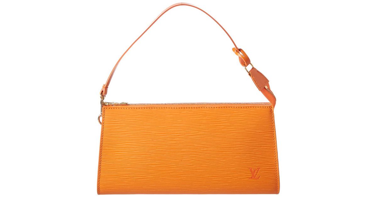 Louis Vuitton Orange Epi Leather Pochette Accessoires | Lyst