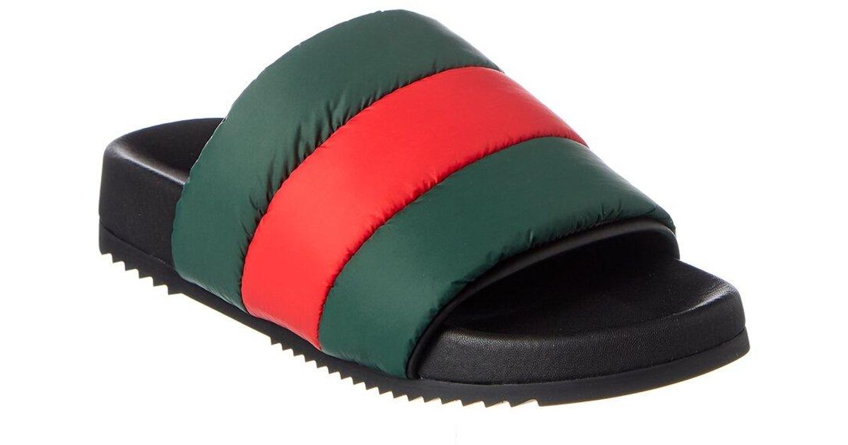 Gucci Padded Slide in Red for Men Lyst Australia