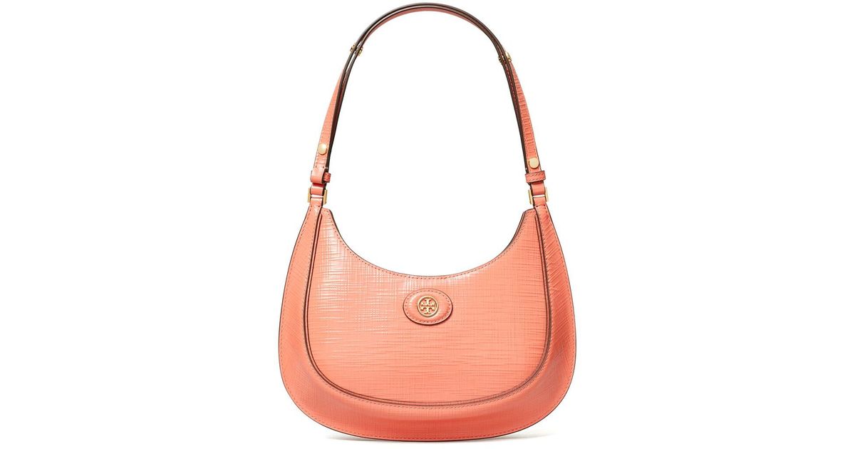 Tory Burch Limited Edition Leather Crescent Bag in Pink | Lyst
