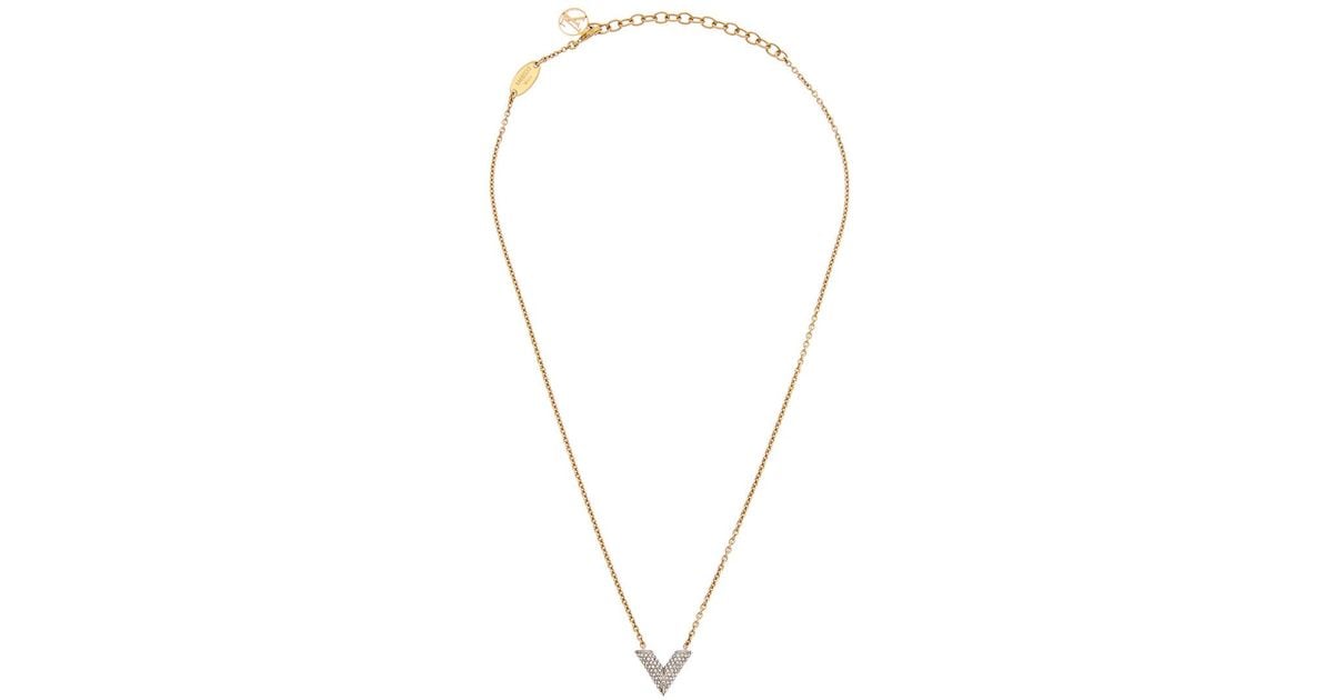 LOUIS VUITTON Louis Vuitton essential V necklace M68156 metal