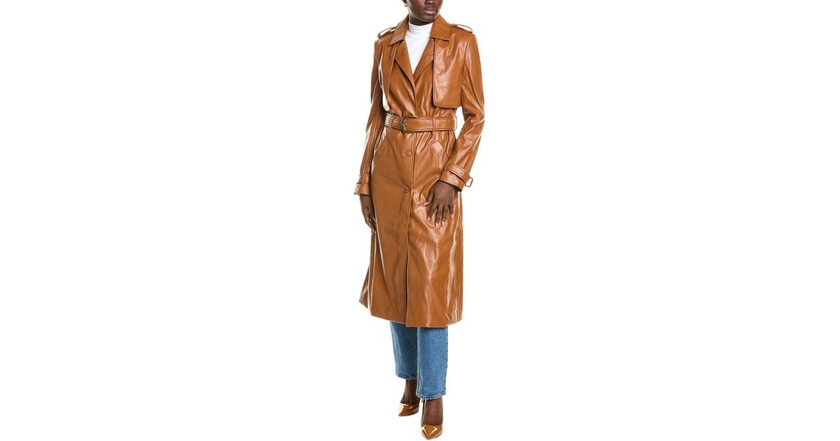 Bardot Trench Coat in Brown Lyst