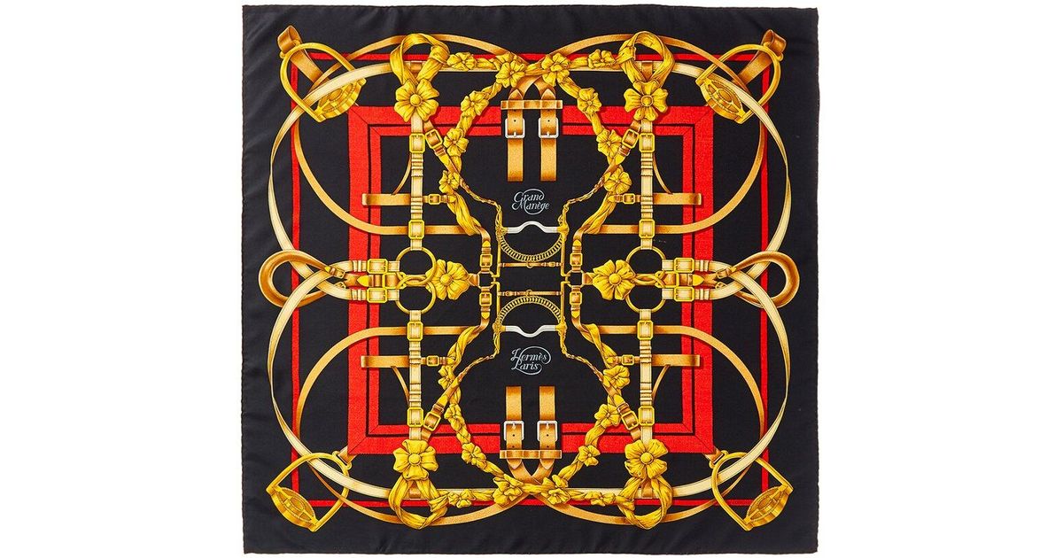 Hermes Grand Manege By Henri D Origny Silk Scarf Lyst