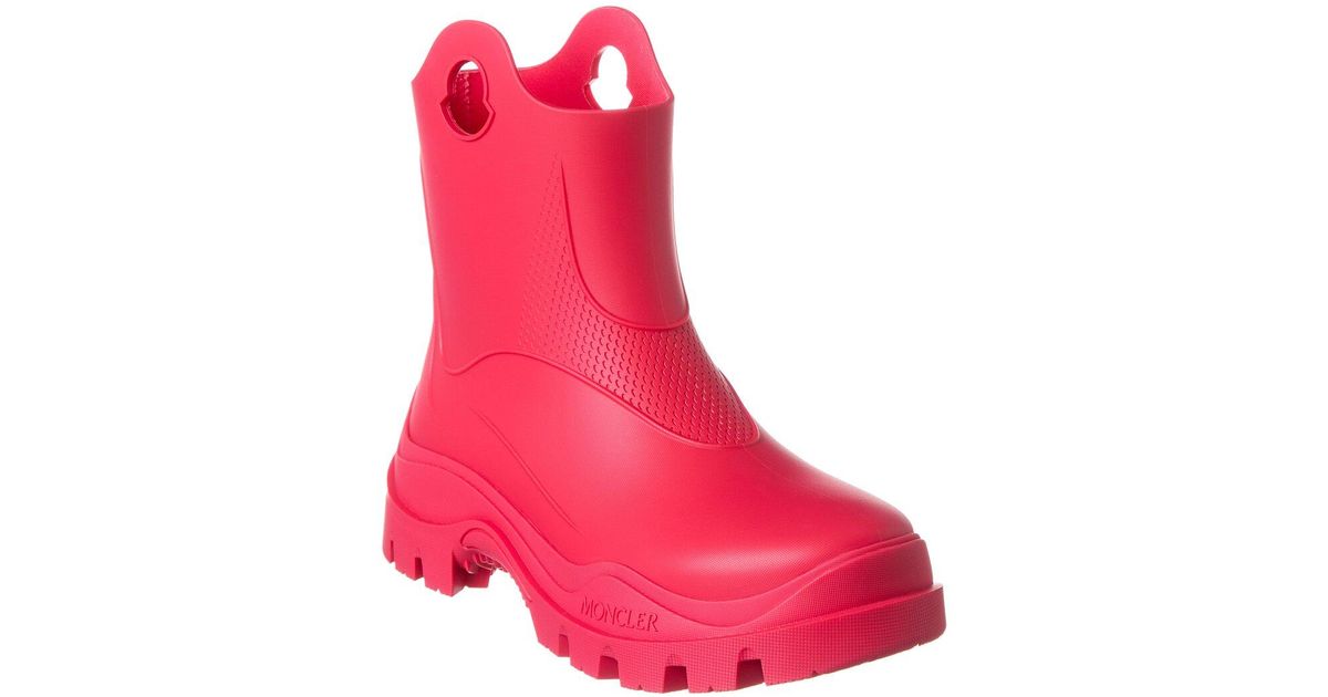Moncler Misty Rubber Rain Boot in Pink Lyst