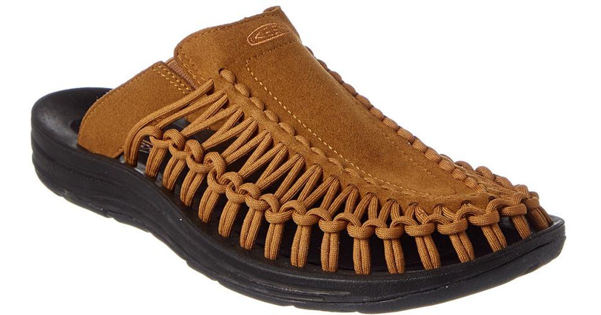 Keen Women's Uneek Slide Sandal in Brown Lyst