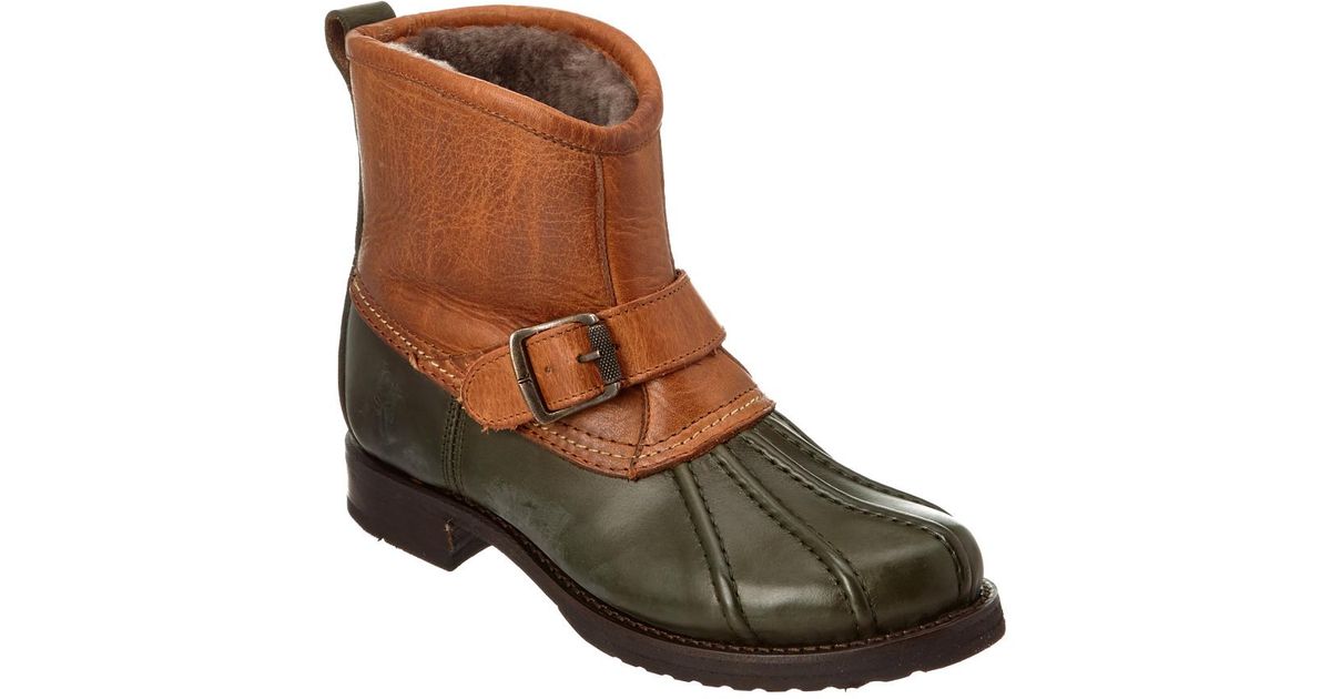 duck boots leather