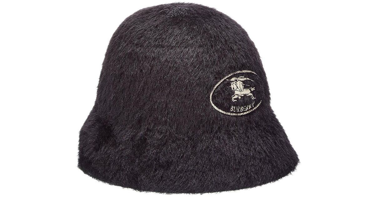 Burberry Knight Stamp Wool-Blend Bucket Hat in Black | Lyst display picture 2