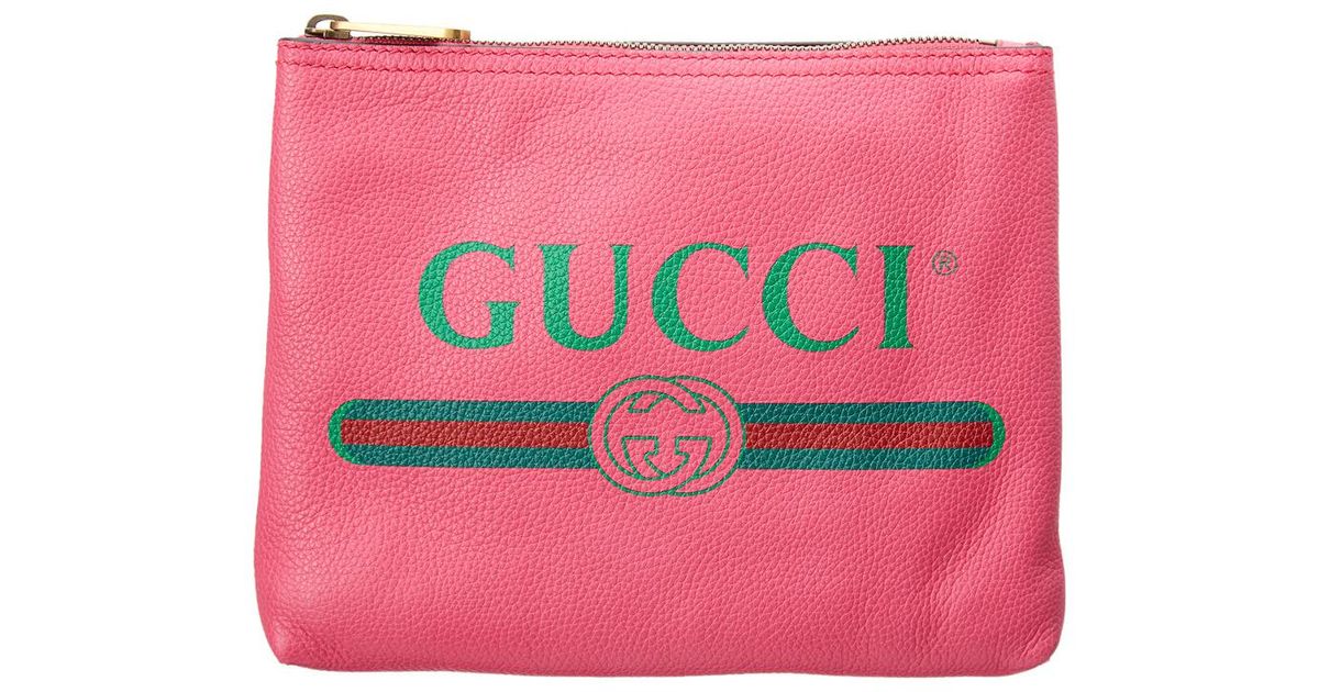 pink gucci pouch