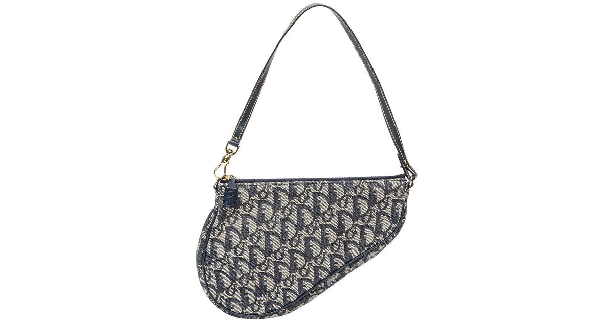 Dior Canvas By John Galliano Saddle Bag (Authentic PreOwned) in